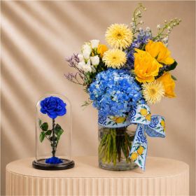 Amalfi Bloom with Large Blue Infinity