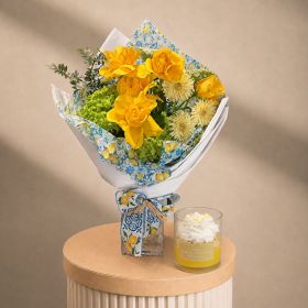 Santorini Sunshine with Believe Lemon Candle