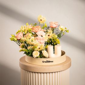 Alabaster Halo Gerbera It's U - Candle Edition