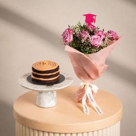 Grad Dream Big with Mini Choco Fudge Cake