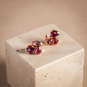 Caroline Svedbom Ana Earrings – Dark Rose